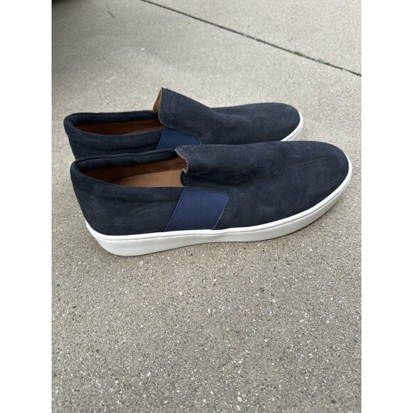Donald Pliner Shoes Mens Size 8 Blue Dawson Leather Slip On Casual Sneakers main image 5
